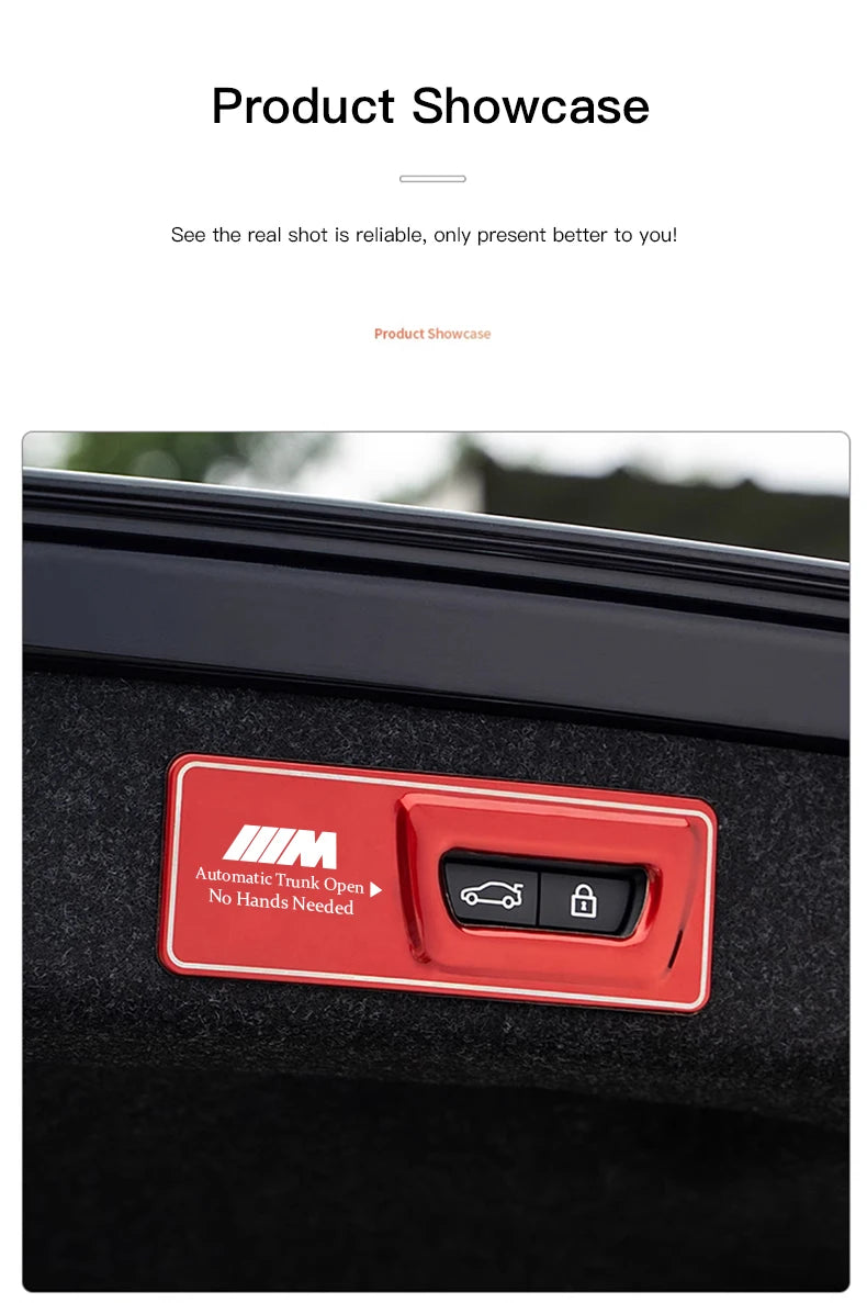 -Car Trunk Metal Reminder Sticker For BMW E46 E90 E60 F30 F10 E36 G20 G30 E92 E91 X5 E70 E30 F31 X1 X2 X3 F25 X4 F34 F45 F40 F39