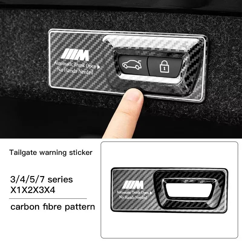 -Car Trunk Metal Reminder Sticker For BMW E46 E90 E60 F30 F10 E36 G20 G30 E92 E91 X5 E70 E30 F31 X1 X2 X3 F25 X4 F34 F45 F40 F39