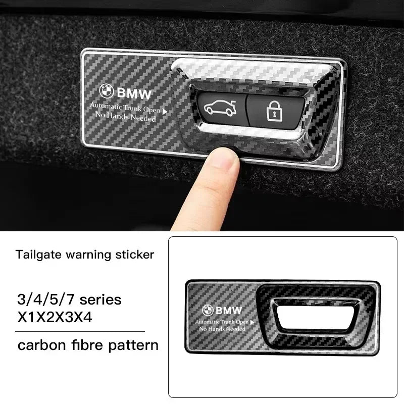 -Car Trunk Metal Reminder Sticker For BMW E46 E90 E60 F30 F10 E36 G20 G30 E92 E91 X5 E70 E30 F31 X1 X2 X3 F25 X4 F34 F45 F40 F39
