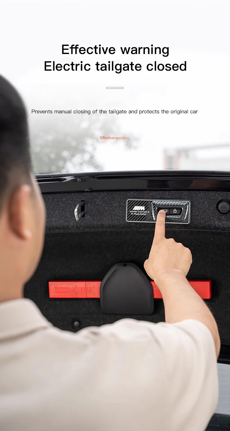 -Car Trunk Metal Reminder Sticker For BMW E46 E90 E60 F30 F10 E36 G20 G30 E92 E91 X5 E70 E30 F31 X1 X2 X3 F25 X4 F34 F45 F40 F39