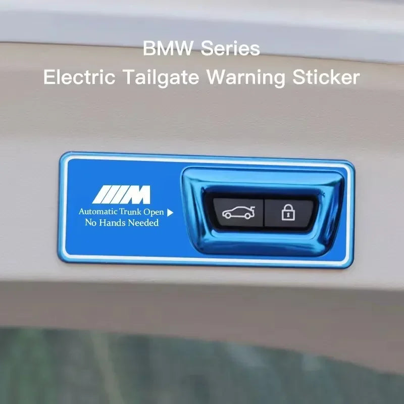 -Car Trunk Metal Reminder Sticker For BMW E46 E90 E60 F30 F10 E36 G20 G30 E92 E91 X5 E70 E30 F31 X1 X2 X3 F25 X4 F34 F45 F40 F39