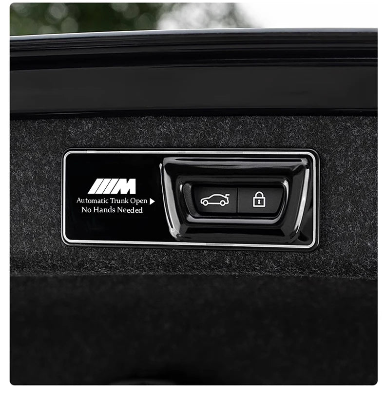 -Car Trunk Metal Reminder Sticker For BMW E46 E90 E60 F30 F10 E36 G20 G30 E92 E91 X5 E70 E30 F31 X1 X2 X3 F25 X4 F34 F45 F40 F39