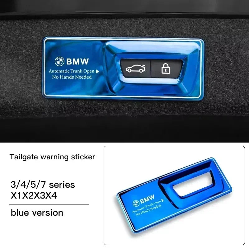 -Car Trunk Metal Reminder Sticker For BMW E46 E90 E60 F30 F10 E36 G20 G30 E92 E91 X5 E70 E30 F31 X1 X2 X3 F25 X4 F34 F45 F40 F39
