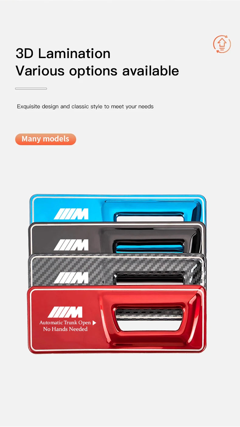 -Car Trunk Metal Reminder Sticker For BMW E46 E90 E60 F30 F10 E36 G20 G30 E92 E91 X5 E70 E30 F31 X1 X2 X3 F25 X4 F34 F45 F40 F39