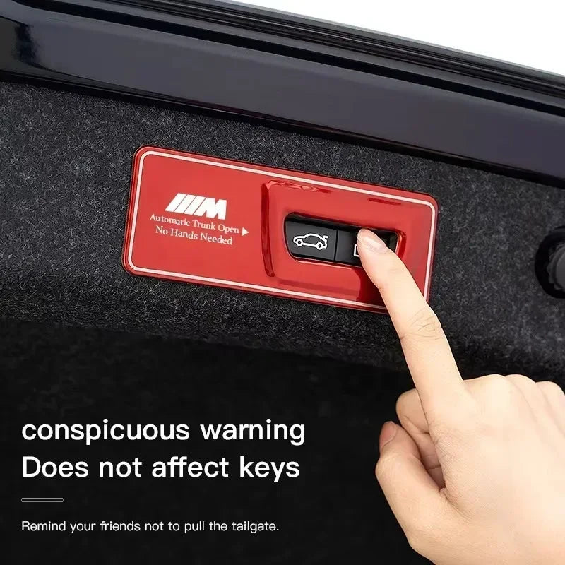 -Car Trunk Metal Reminder Sticker For BMW E46 E90 E60 F30 F10 E36 G20 G30 E92 E91 X5 E70 E30 F31 X1 X2 X3 F25 X4 F34 F45 F40 F39